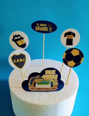 ADORNO MINI PROPS X 6 CLUB FUTBOL