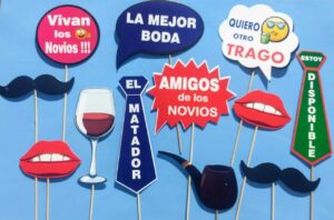 PROPS PARA FOTOS BODAS
