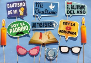 PROPS PARA FOTOS BAUTISMO