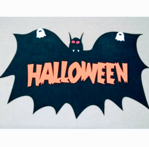 CARTEL GOMA EVA MURCIELAGO HALOOWEEN