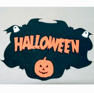 CARTEL GOMA EVA MURCIELAGO HALOOWEEN CALABAZA