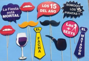 PROPS PARA FOTOS 15 AÑOS