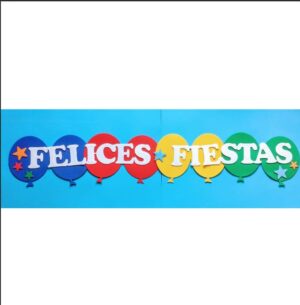 NAVIDAD PASAPARED GOMA EVA GLOBO FELICES FIESTAS