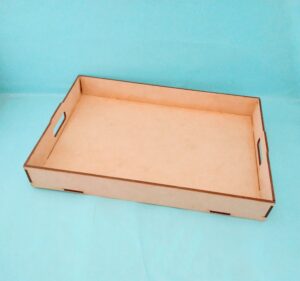 BANDEJA DE DESAYUNO MDF CRUDO 15 X 25 LISA