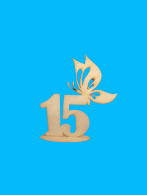 CENTRAL 15 CON MARIPOSA MDF