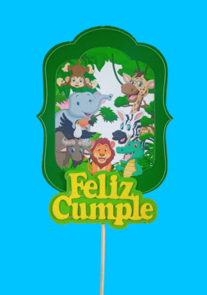 ADORNO PINCHE ECONOMICO ANIMALES DE LA SELVA