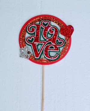 TOPPER HOLOGRAFICO LOVE
