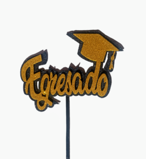 TOPPER GOMA EVA EGRESOS FRASE EGRESADO