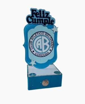 ADORNO ECO CON BASE EQUIPO BELGRANO
