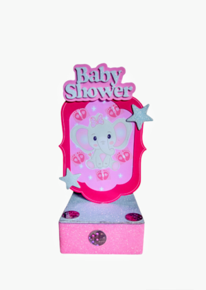 ADORNO ECO CON BASE ELEFANTITA BABY SHOWER