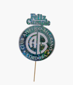 TOPPER HOLOGRAFICO ESCUDO BELGRANO CBA