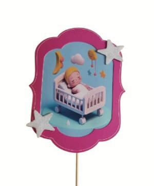 ADORNO PINCHE ECONOMICO BEBE EN CUNA
