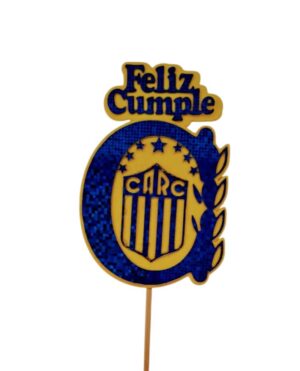 TOPPER HOLOGRAFICO ESCUDO ROSARIO CENTRAL