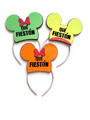 VINCHAS FLUO MICKEY CON FRASES