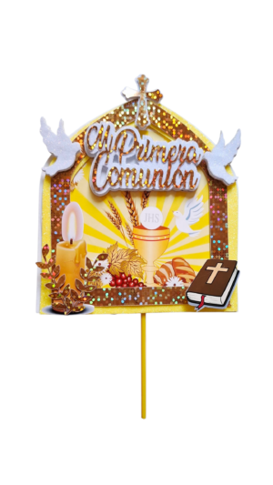 ADORNO SUPER 3D COMUNION CALIZ